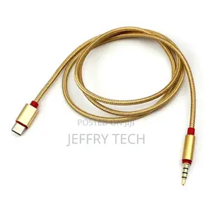 Type C Male to 3.5mm Male Car AUX Audio Cable Adapter USB C