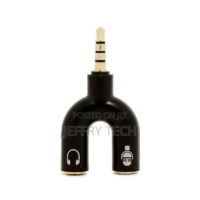 Earphone Connector Converter 3.5mm Stereo Adaptor Splitter A