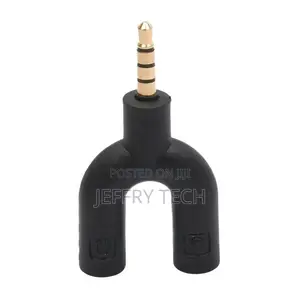 Lot Headset Adapter Kit U Shape 3.5mm Y Splitter For