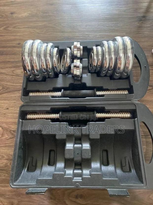 Chrome Dumbells Set Fitness 30 Kg,