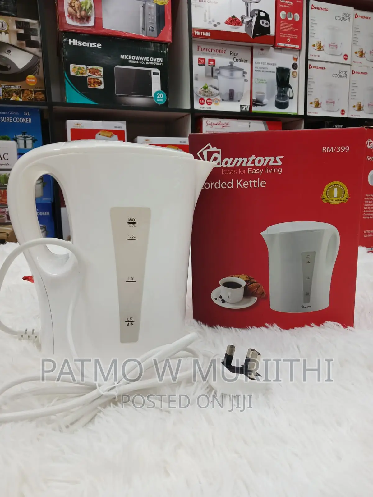Ramtons Corded Electric Kettles 1.7L