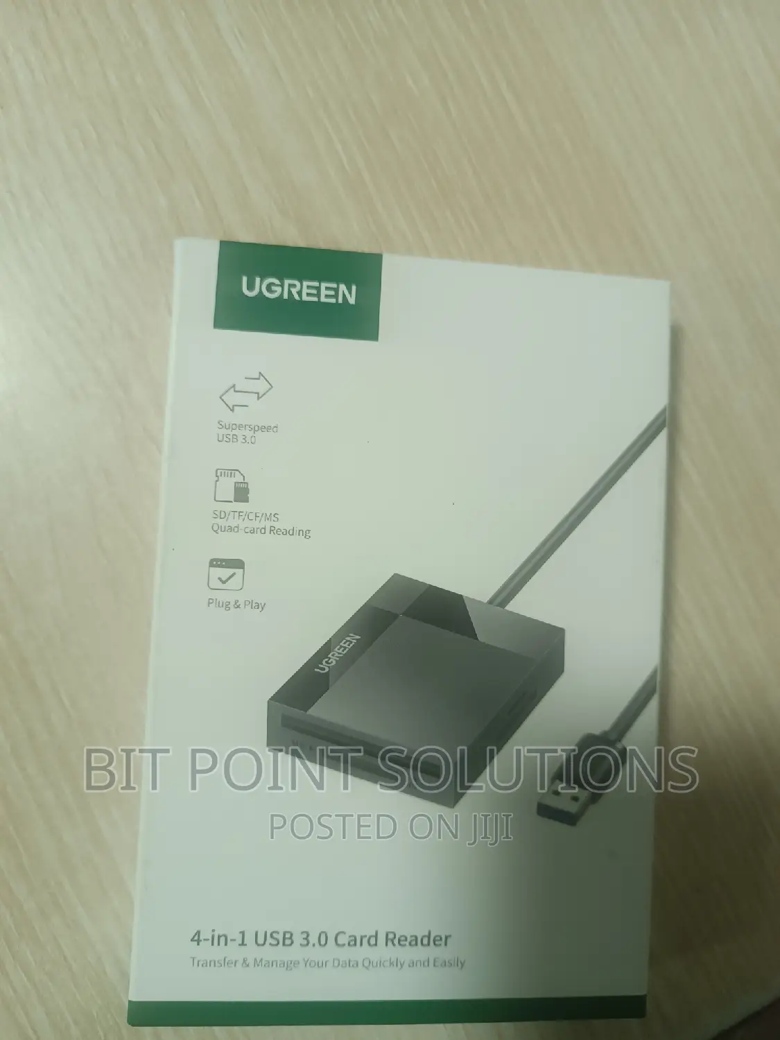 Ugreen 4 in 1 Usb 3.0 Card Reader 0.5m' 4 in 1 Card Reader