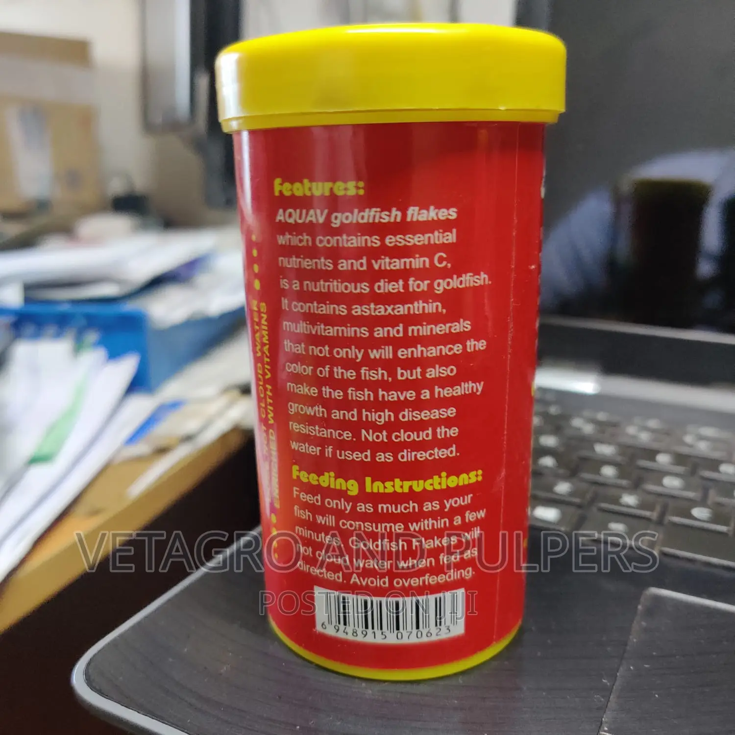 Aaquav Fish Food (Guppy,Goldfish, Koi Fish)