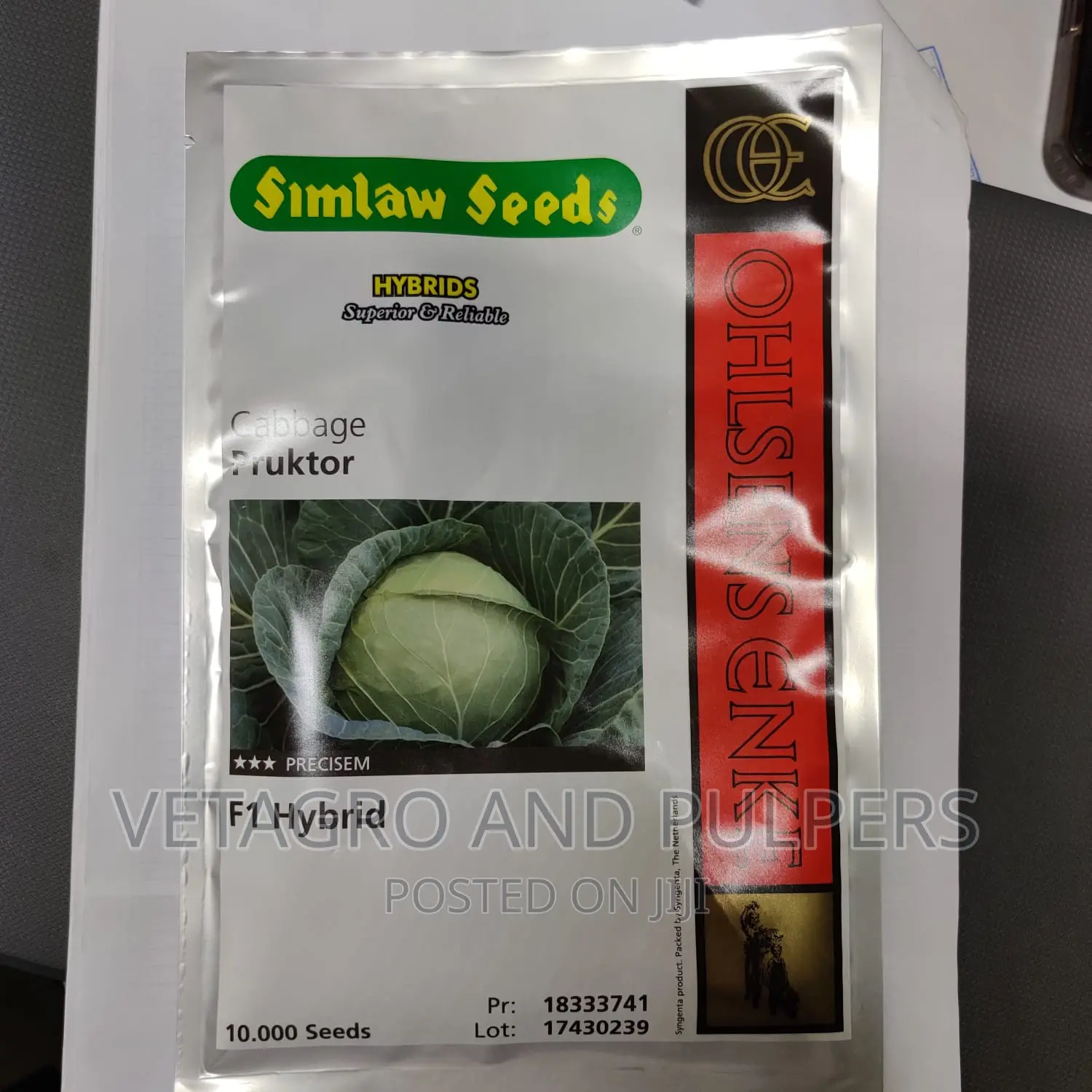 Simlaw Cabbage Pruktor F1 Hybrid Seeds