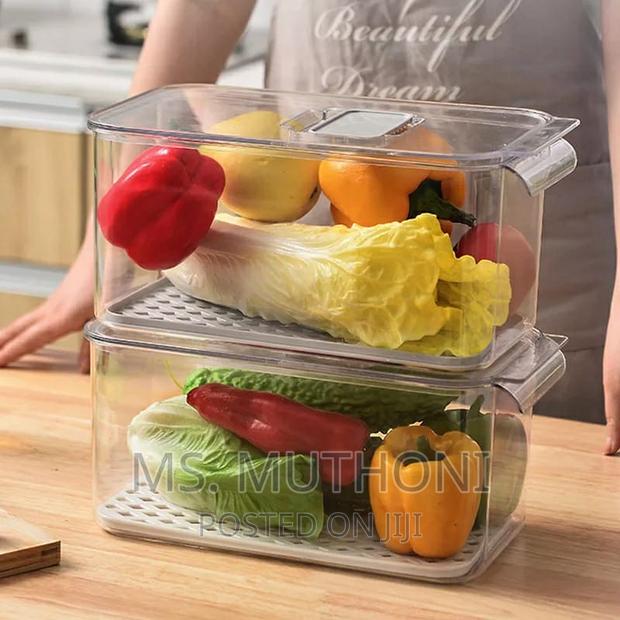 Fridge Organizer With A Perforated Tray * - thumbnail 3