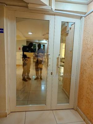 White Aluminum Double Door - thumbnail 2