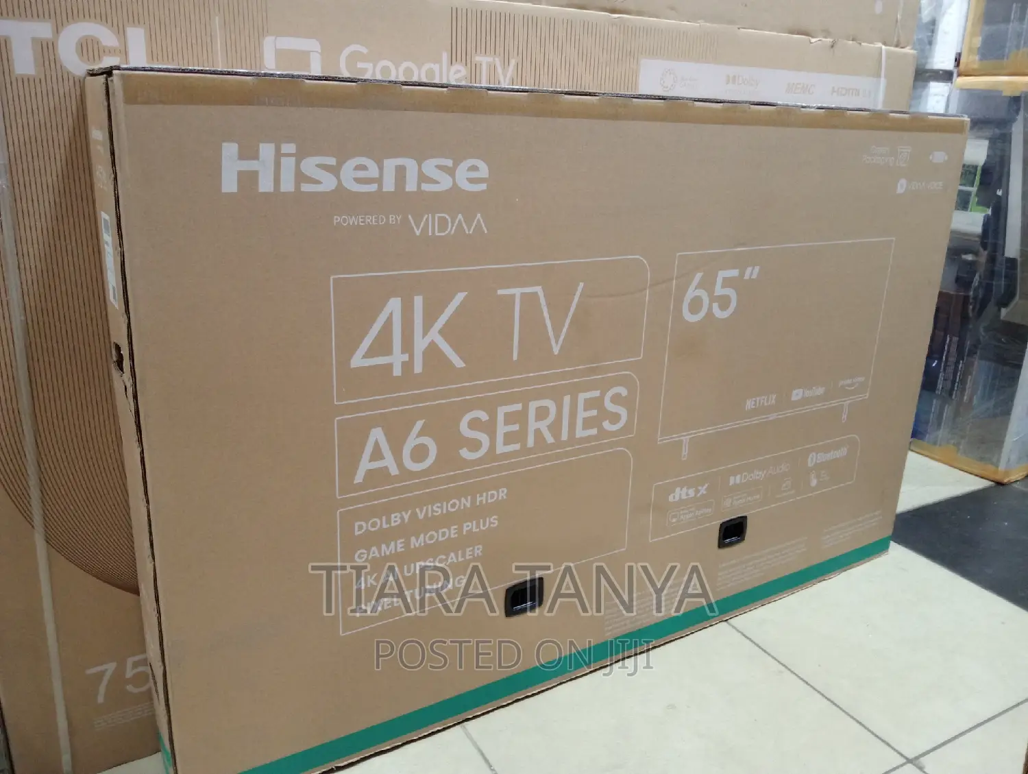 Hisense 65′′ 65a6 Series Smart Vidaa Tv
