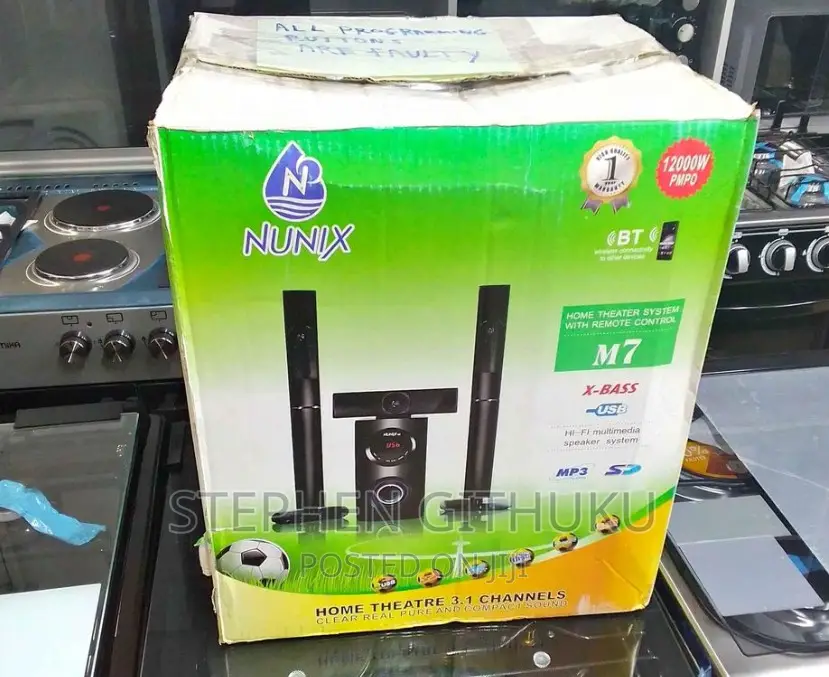 Nunix Home Theater 3.1 Channels Available in Nairobi Central Audio
