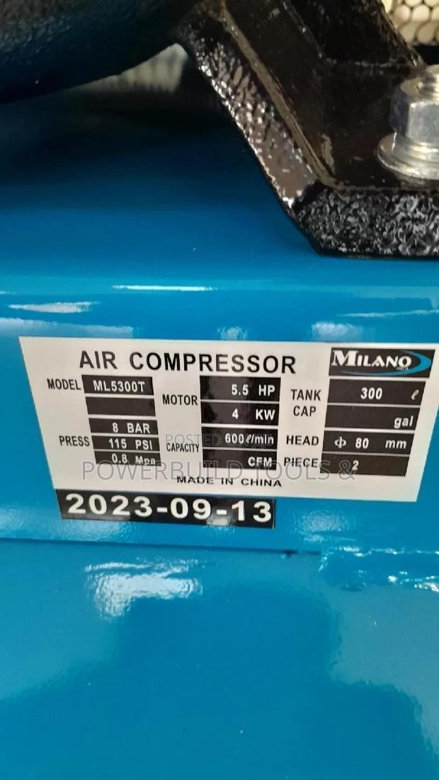 Milano 300L Electric Powered Compressor - thumbnail 2