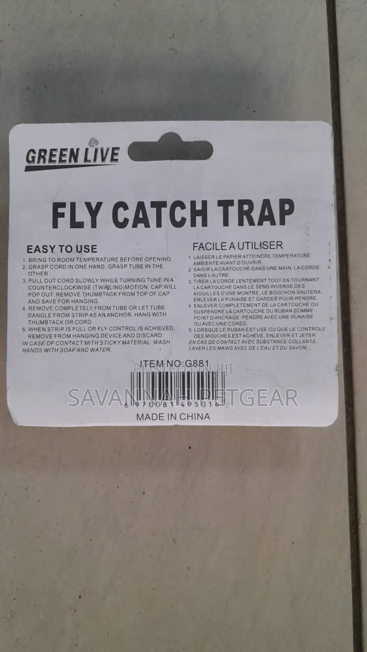 Sticky Fly Roll Tape Double-Sided Fly Paper Insect -4 Piece