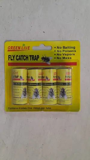 Sticky Fly Roll Tape Double-Sided Fly Paper Insect -4 Piece