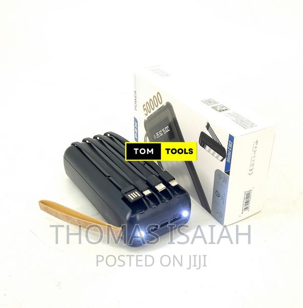 50000mah Power Bank High-Capacity Power Bank With 4 Cables A