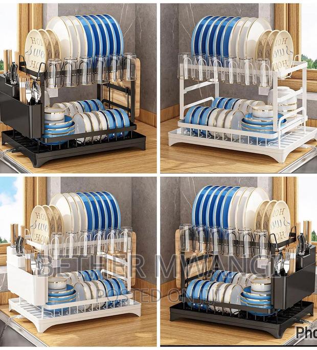High Quality,Elegant,Galvanised ,Rust-Free ,2-Tier Dishrack - thumbnail 2