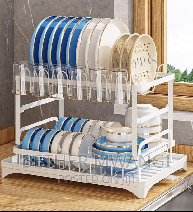High Quality,Elegant,Galvanised ,Rust-Free ,2-Tier Dishrack - thumbnail 3
