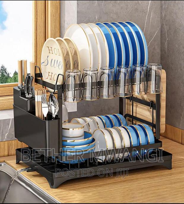 High Quality,Elegant,Galvanised ,Rust-Free ,2-Tier Dishrack - thumbnail 4