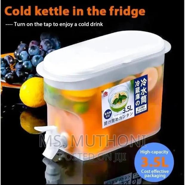 3.5L Table Top or Fridge Juice Container With Dispenser Tap