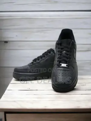 Bkack Unisex Airforce 1 Sneakers
