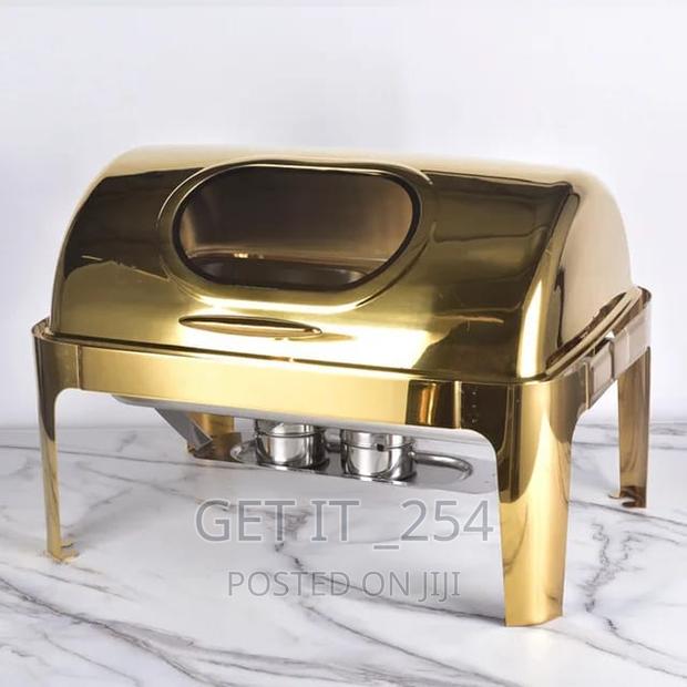 *9ltr Rectangular Golden Chaffing Dish - thumbnail 2