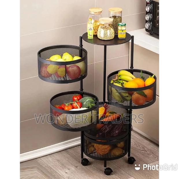 5 Tier Square Fruit/Kitchen Storage Rack - thumbnail 2