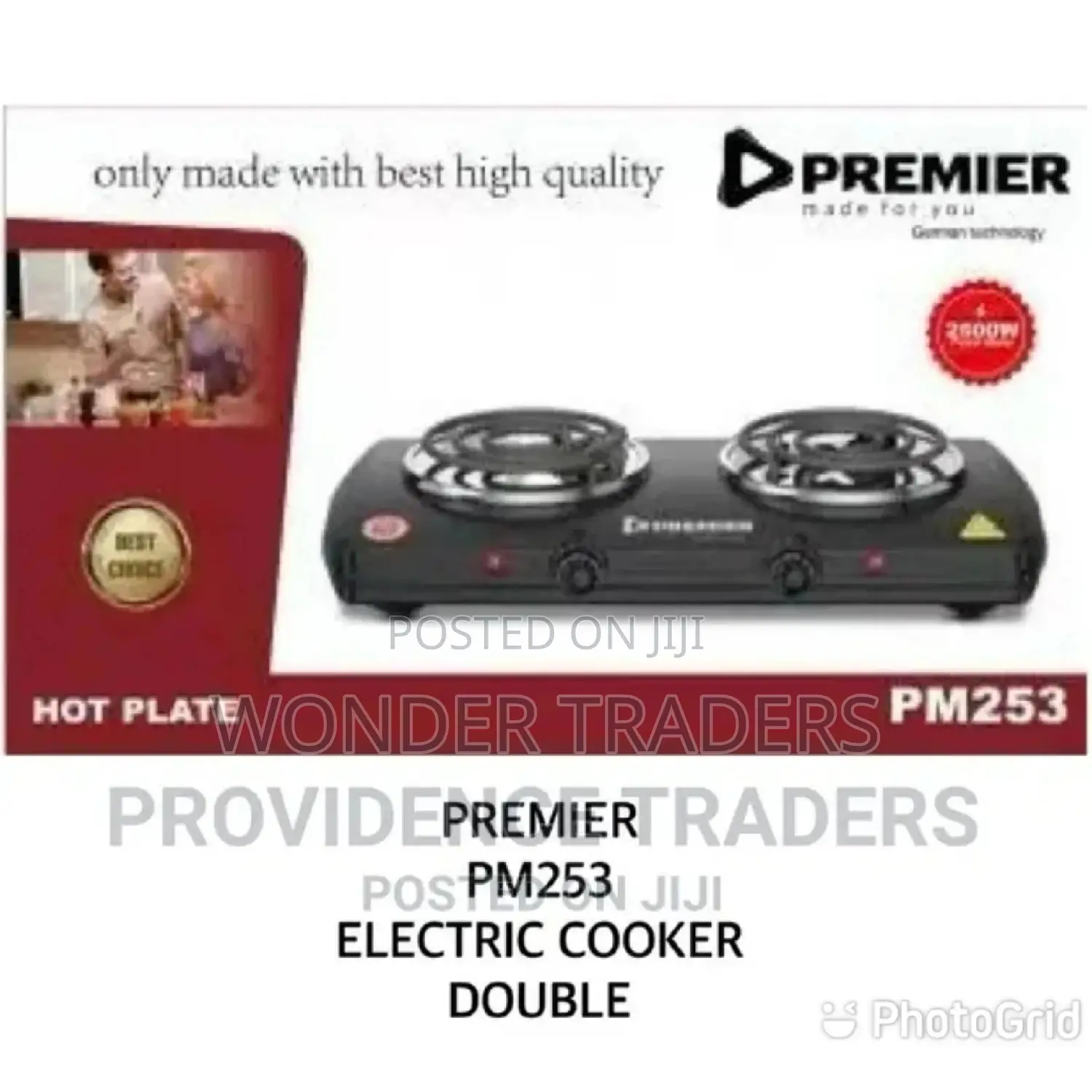 Premier Double Burner Cooker Table Top