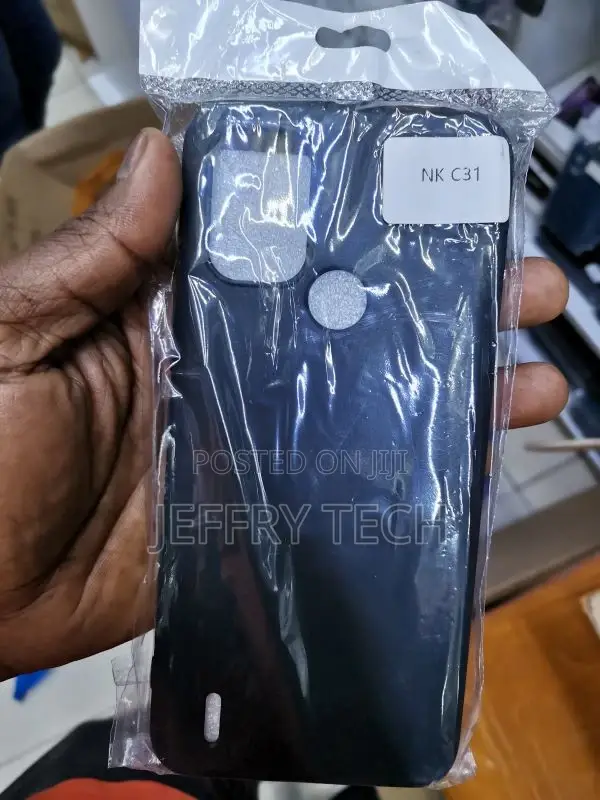 Silicone Case for Nokia C31 Bumper Case Soft Black TPU Phone