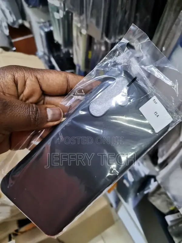Black Cover for Samsung Galaxy F14, Flexible Silicone Slim F