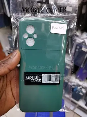 Poco M5 Liquid Silicone Covers Green Back Soft TPU Case