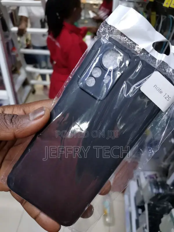TPU Cover for Redmi Note 12S, Black Flexible Silicone Slim F