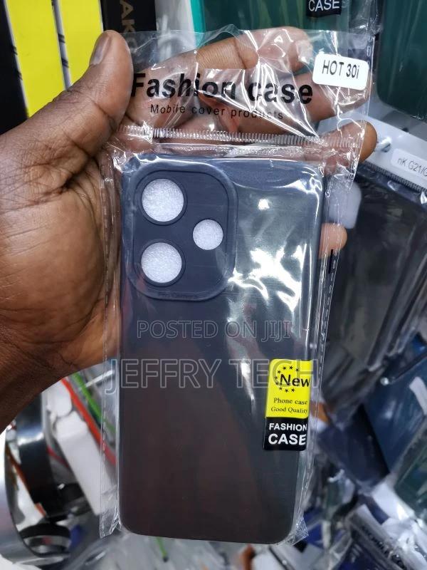 TPU Cover for Infinix Hot 30i 5G, Black Flexible Silicone