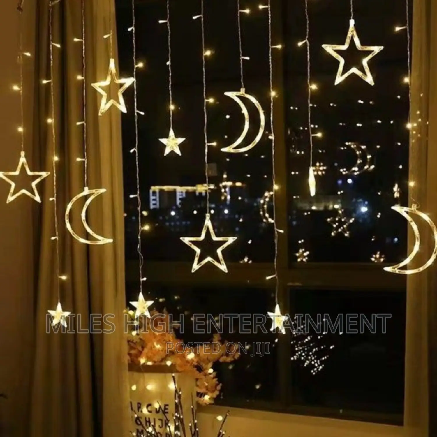Christmas Moon Lights Star Lights