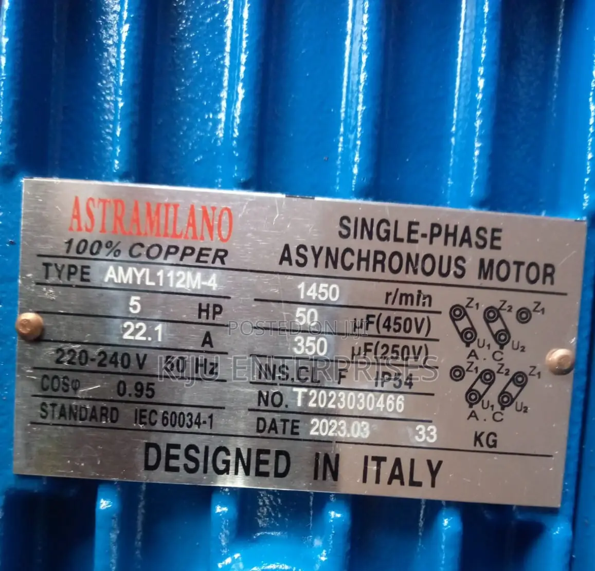 Astramilano 5hp Motor Available *