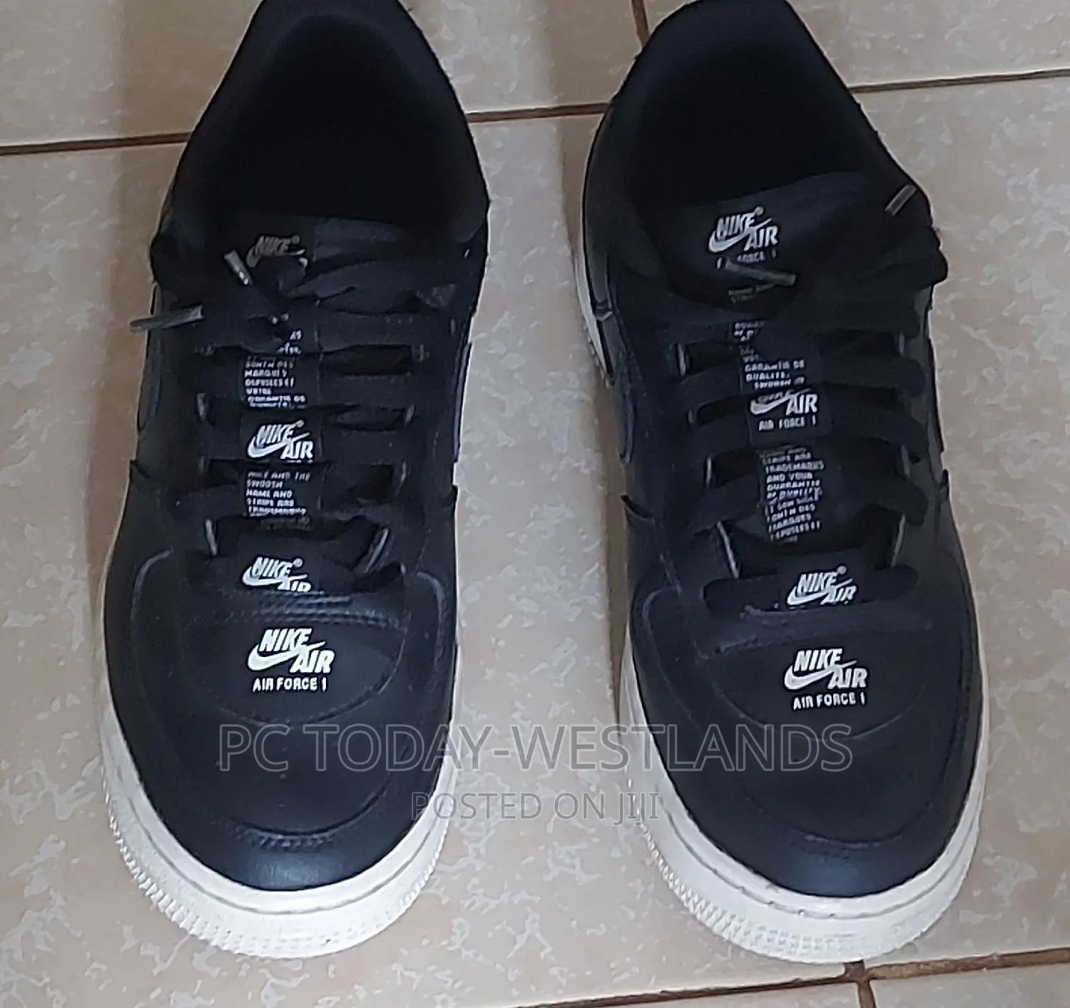 Nike Air Force 1 Youth Sneakers Size 6y Black