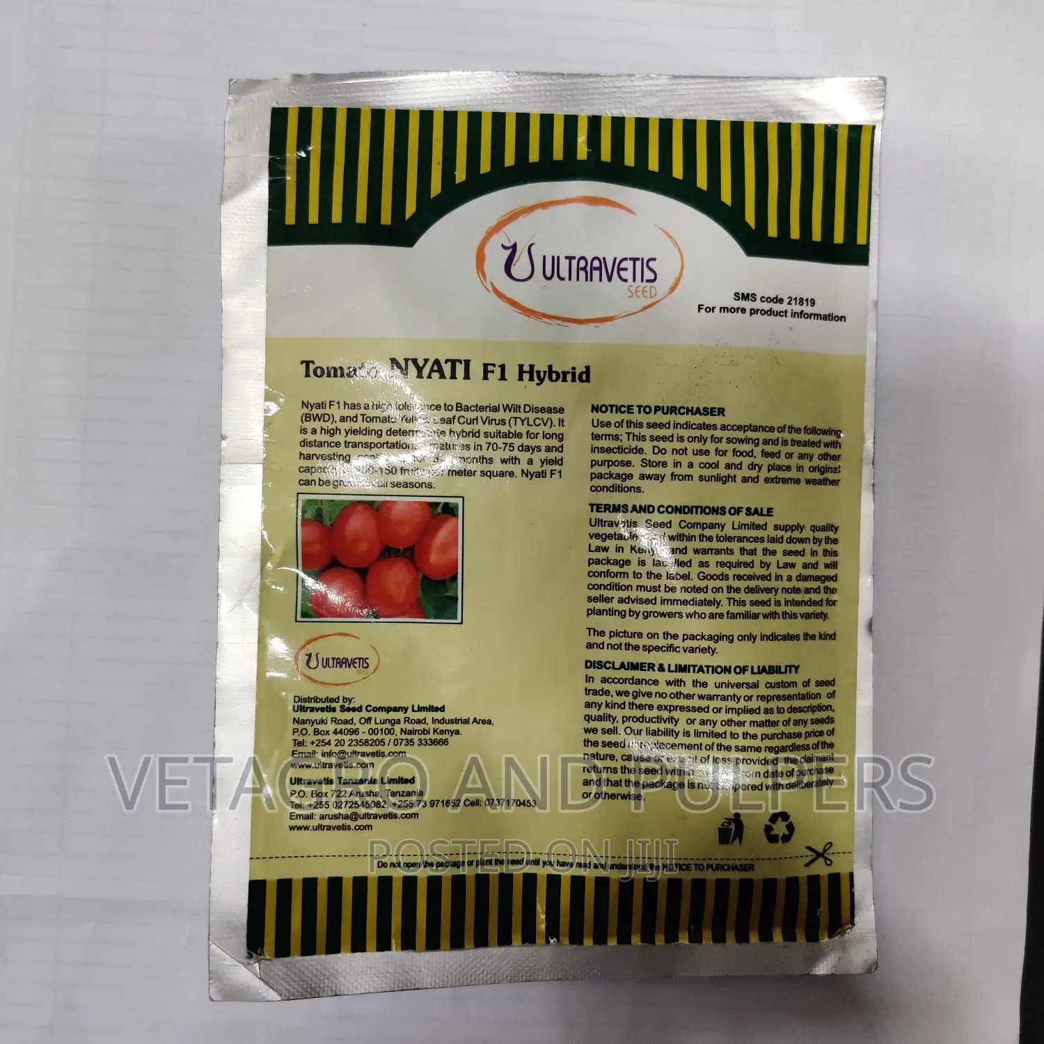 Ultravetis_seed Tomato Nyati F1 Hybrid