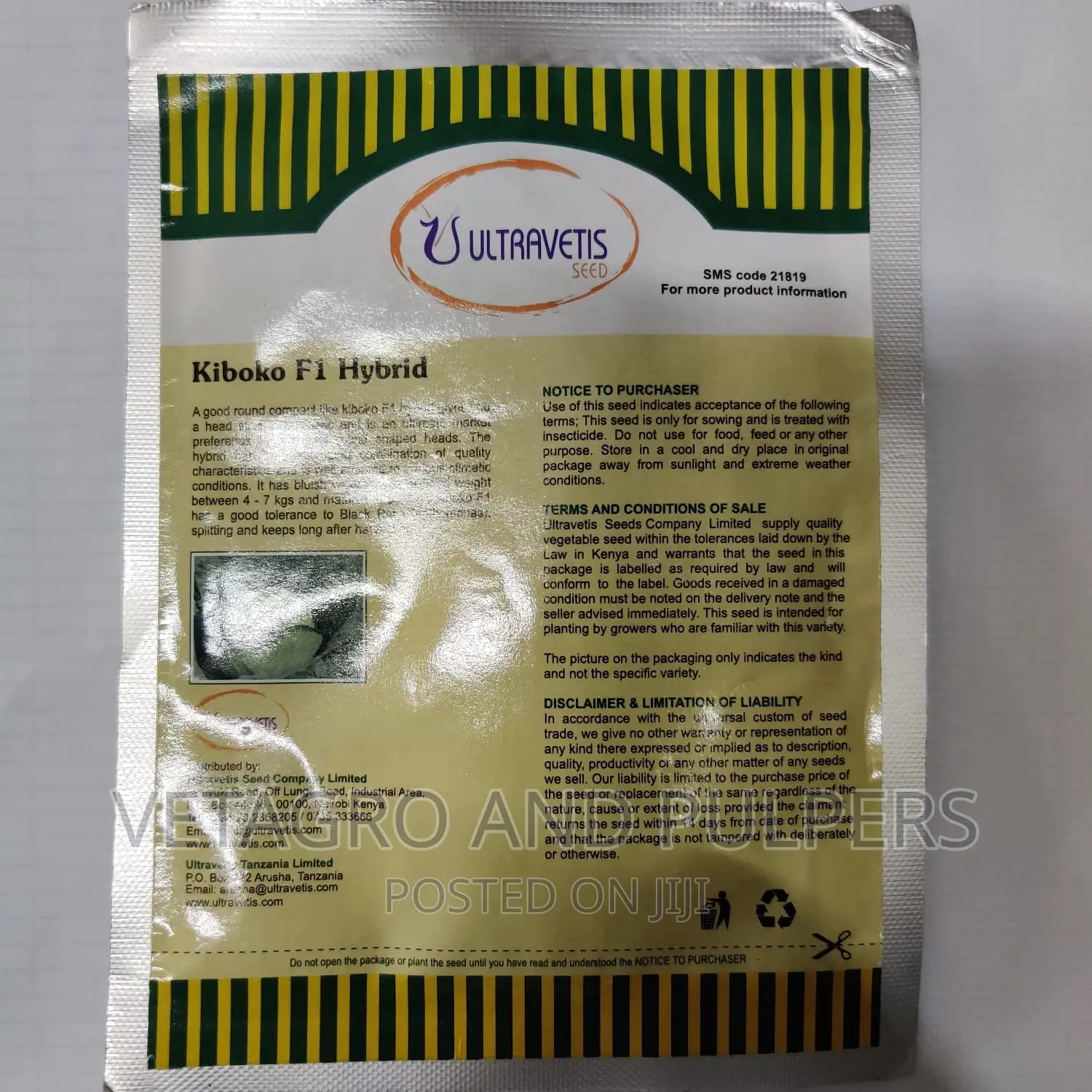 Ultravetis_seed Kiboko F1 Hybrid Cabbage