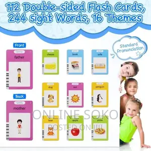 2in1 Kids LCD Writing Drawing Tablet With Talking Flash Card