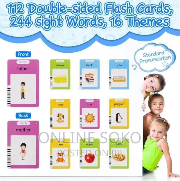 2in1 Kids LCD Writing Drawing Tablet With Talking Flash Card - thumbnail 3