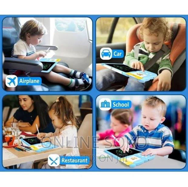 2in1 Kids LCD Writing Drawing Tablet With Talking Flash Card - thumbnail 8