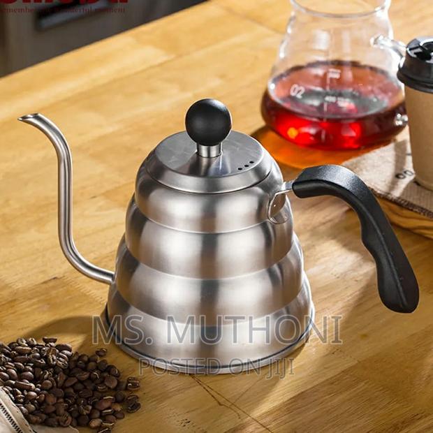 1.2L Stainless Steel Coffee Kettle Gooseneck Thin Spout - main view