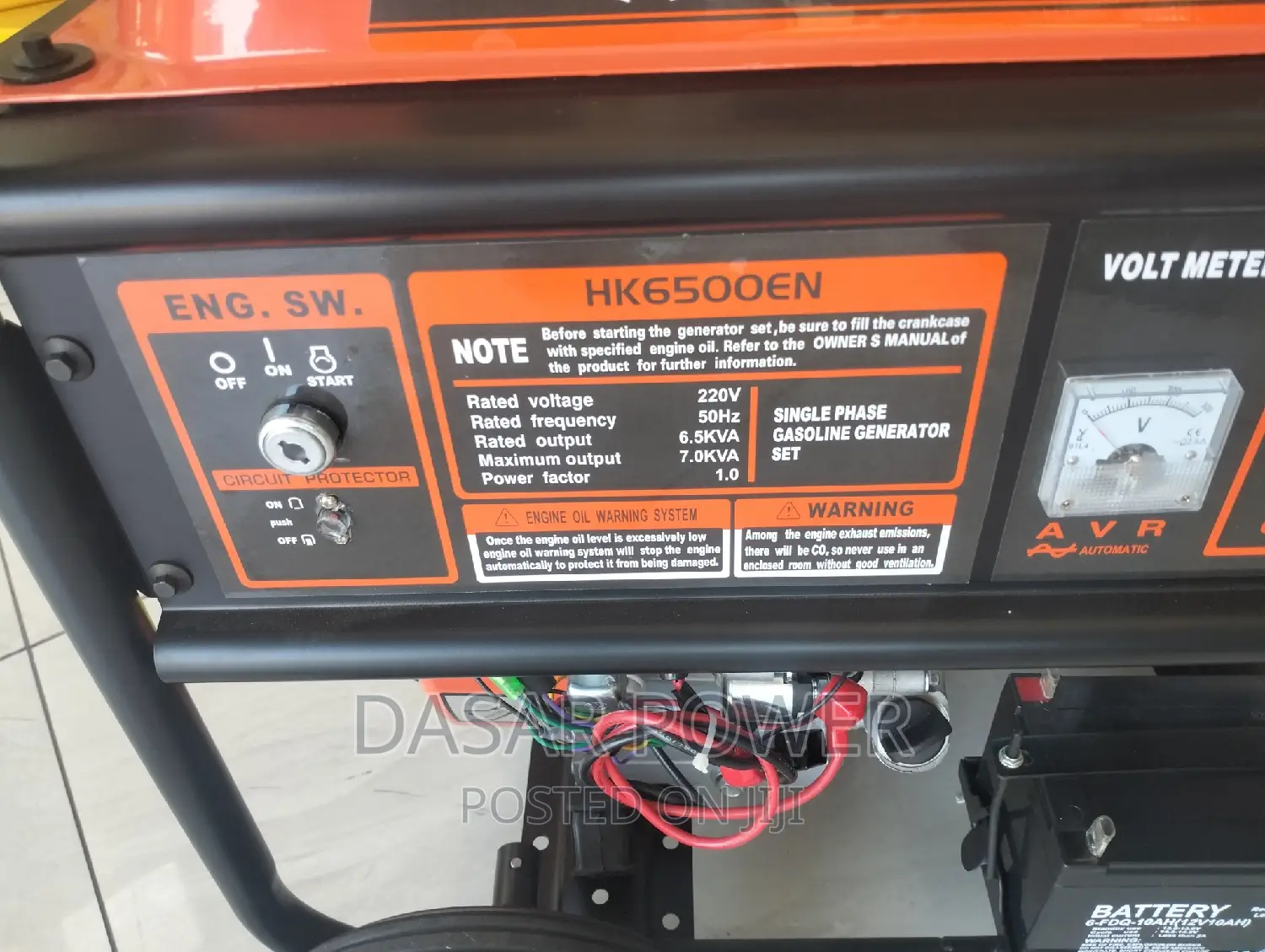 7kva Hisaki Japan Petrol Generator
