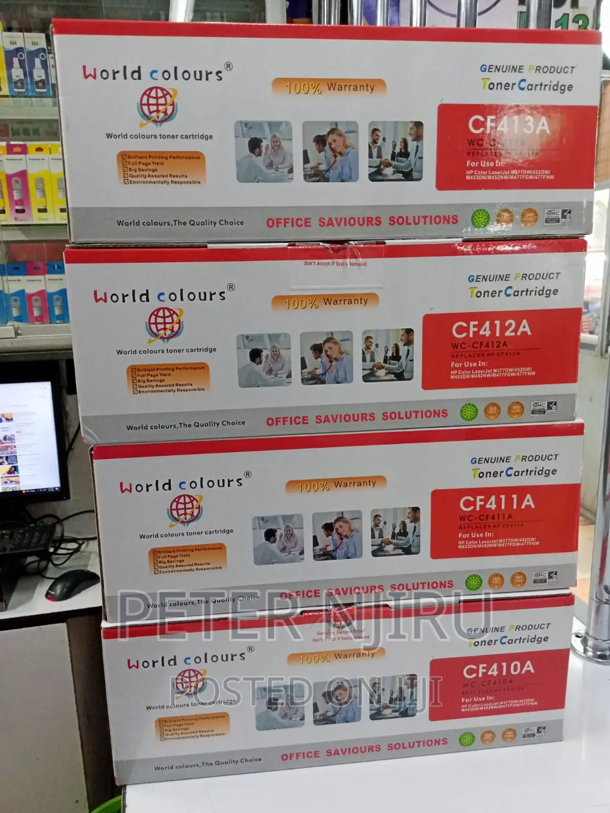 HP Toner Cartridge CF410A | 413A Full Set - 4PC (B/Y/C/M