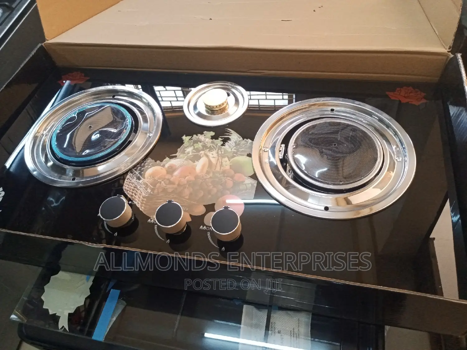 3 Gas Burner- Glass Top-Nunix