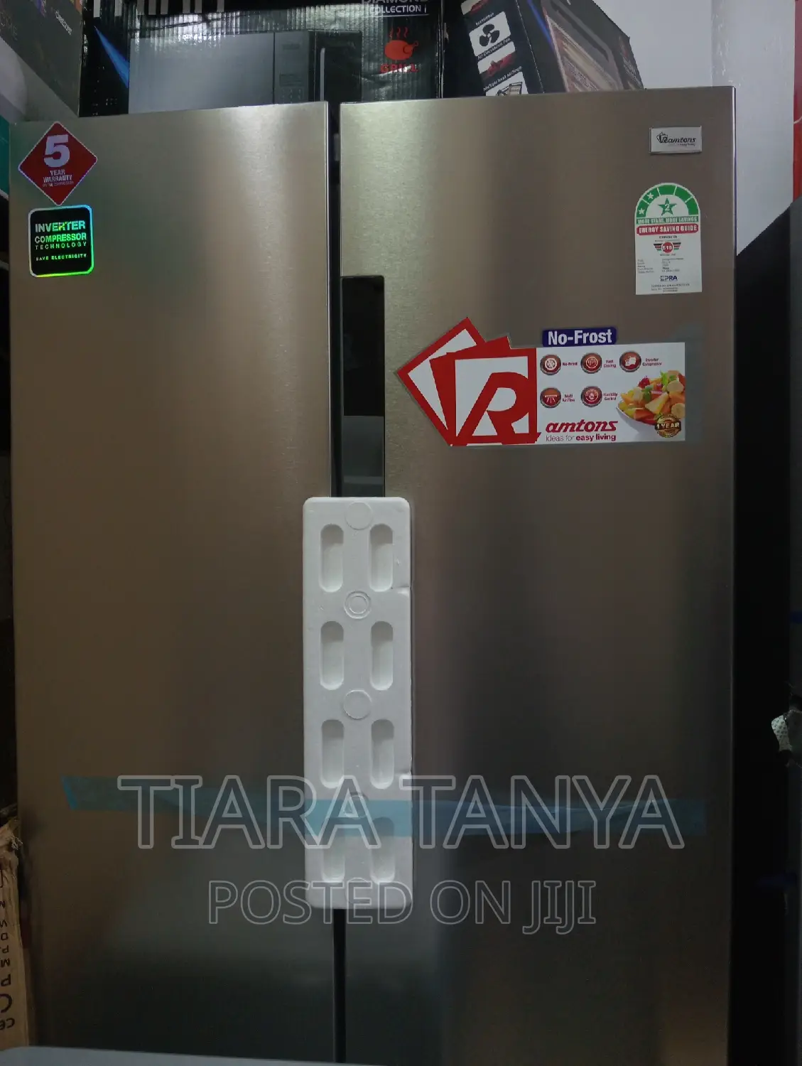 Ramtons 430l Side by Side Fridge Rf-319