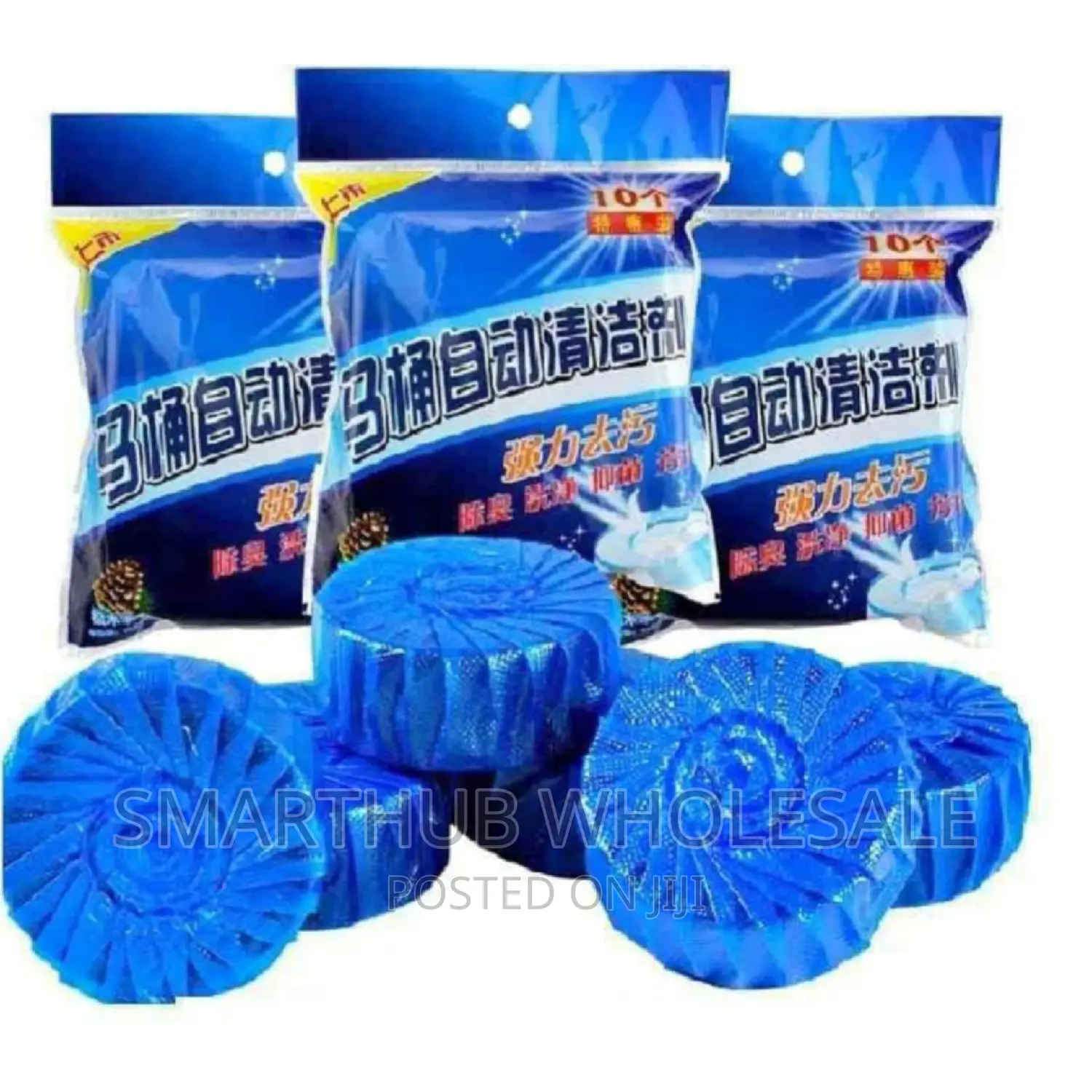 Blue Bubble Toilet Cleaning Spirit With Air Freshener