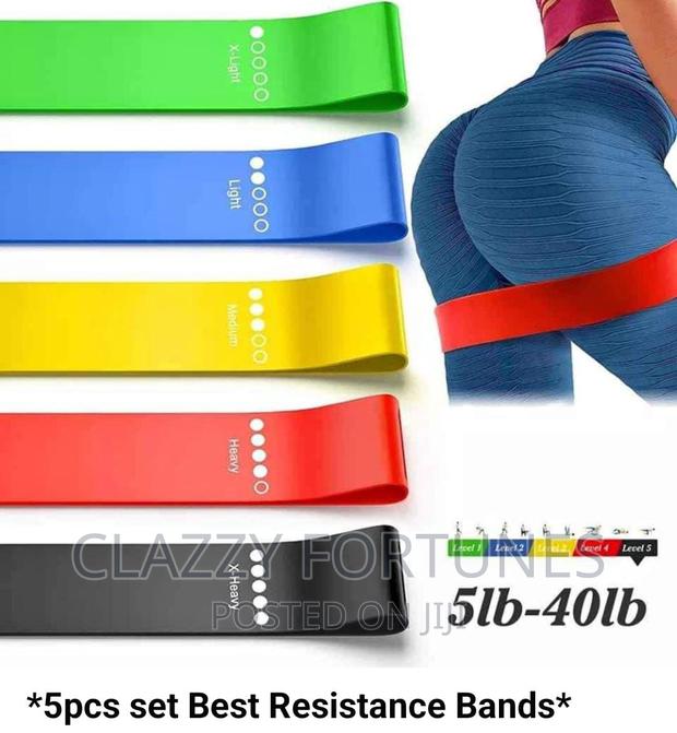 5 PCS Set Workout Stretch Resistance Band - thumbnail 3
