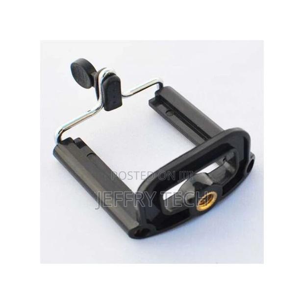 Mobile Phone Holder Clip 1/4 Screw Interface Universal - Bla