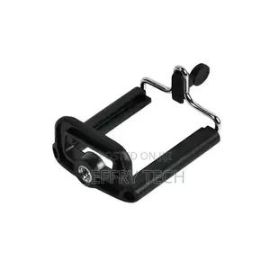 Mobile Phone Holder Clip 1/4 Screw Interface Universal - Bla