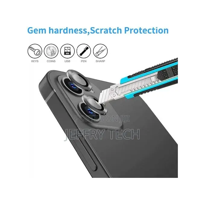 Camera Lens Protector for iPhone 12 Pro Max 6.7 Inch Black