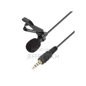Microphone 3.5mm Jack Clip-on Protable - Black - 1.5m