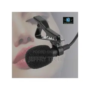 Microphone 3.5mm Jack Clip-on Protable - Black - 1.5m