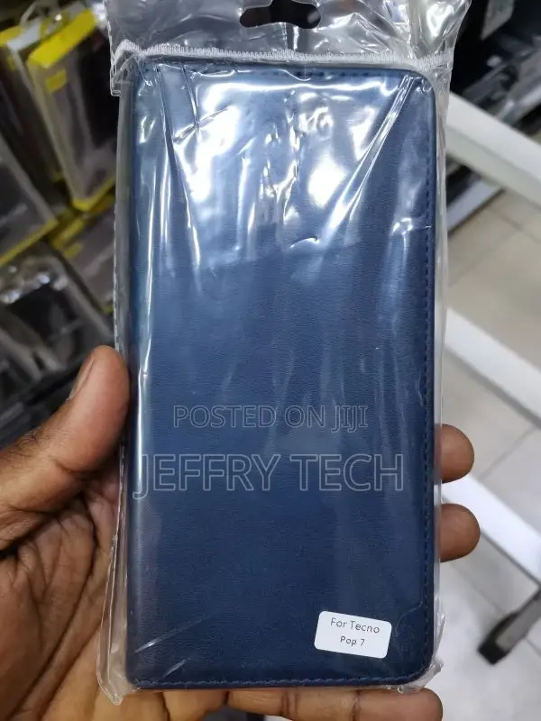 Leather Case for Phone, Flip Cover, Tecno Pop 7, 6.6", Tecno